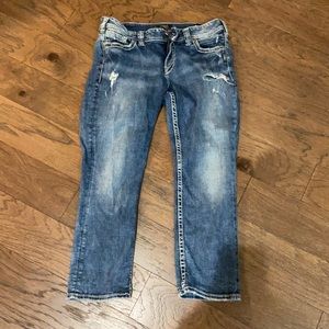 Silver Suki capri jeans W34/L23.